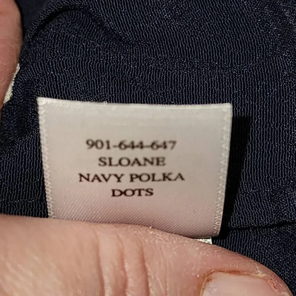 Rails Womens‎ Navy Blue Polka Dot Sloane Blouse XS - Picture 5 of 5